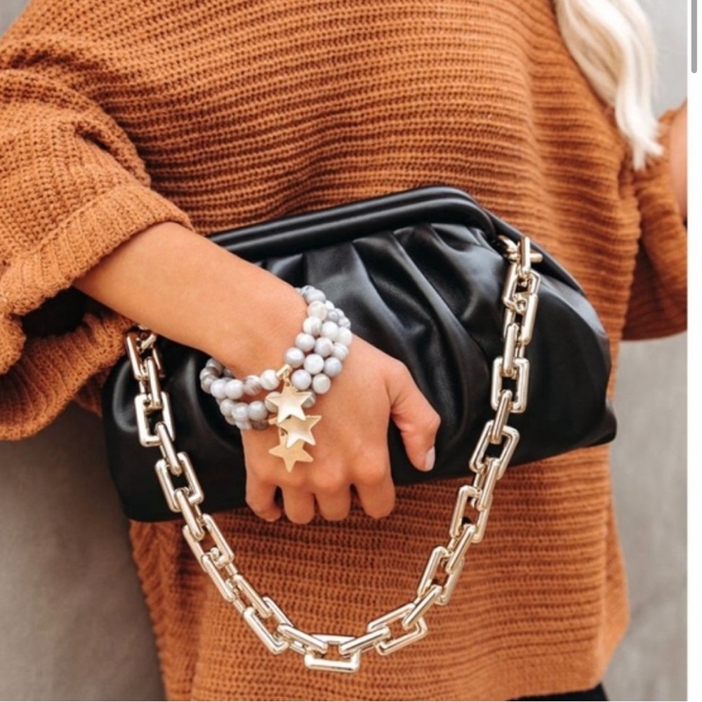 NEW CHIC CHAIN POUCH BAG PURSE